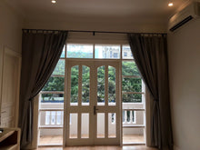 Màn cửa sổ vải Canvas ngang 3,5m x cao 3m (xám)