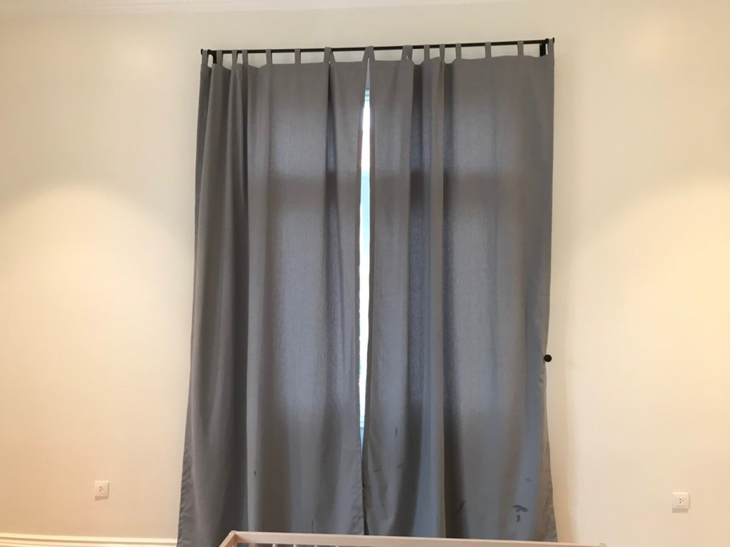 Màn cửa sổ vải Canvas ngang 1,5m x cao 3m (xám)