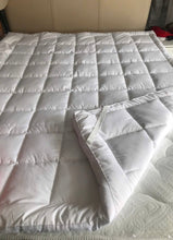 Topper trải giường 1.6x2m dày 7cm màu trắng