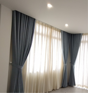 Màn cửa phòng ngủ hai lớp Hometown Sky ngang 2,6m x cao 2,8m