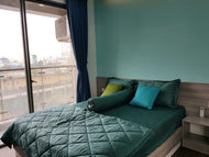 Drap giường Bottle Green Color 1.6x2m