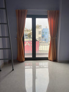 Màn cửa đi vải gấm ngang 2,2m x cao 2,5m (vàng)