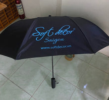 Dù gấp hai màu đen R60cm