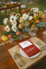 Khăn ăn Khaki 45x45cm thêu logo thương hiệu