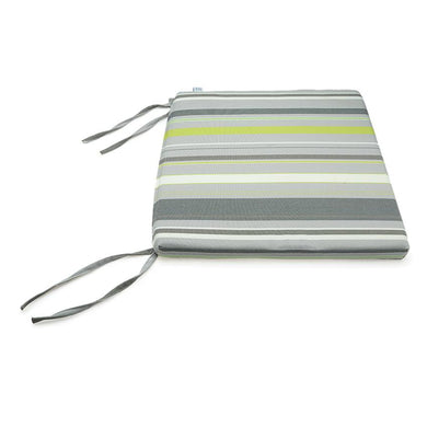 Nệm ngồi 405 Grey Stripe Square Seat Pad 40x40x5cm (Xám)