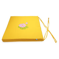 Nệm Ngồi Thiền 505 Pink Lotus In Cadmium Background Square Seat Pad 50x50x5cm