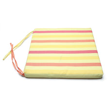 Nệm ngồi 45035 Yellow Red Stripe Square Seat Pad  45x45x3.5cm (Đỏ vàng)