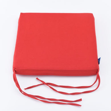 Nệm ngồi 405 Bright Red Canvas Square Seat Pad 40x40x5cm