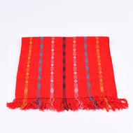 Vải Thổ Cẩm Bright Red Bahnar Brocade Fabric 65x200cm