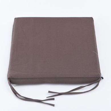 Nệm ngồi 45035 Dark Brown Canvas Square Seat Pad 45x45x3.5cm