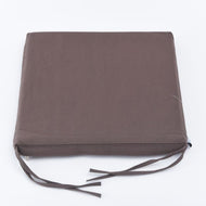 Nệm ngồi 505 Dark Brown Canvas Square Seat Pad 50x50x5cm