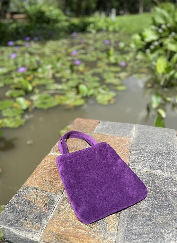 Dark Purple Velvet Emperor Mini Bag